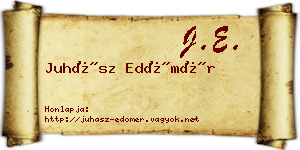 Juhász Edömér névjegykártya